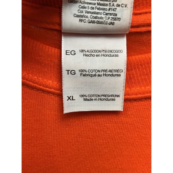 Gameday Gorgeous Longsleeve T-Shirt‎ Womens XL Gildan Tailgate Pearls Orange - Picture 4 of 7